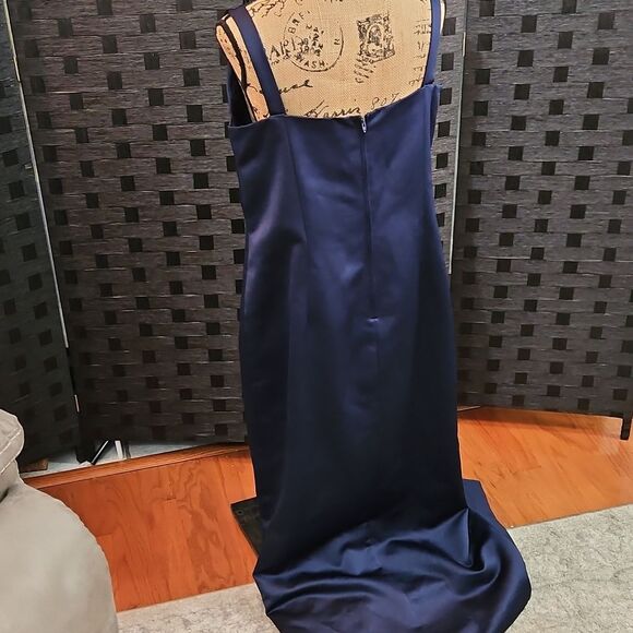 Alex Evenings Navy Blue Women's Maxi Dress Size 18 - Picture 9 of 13